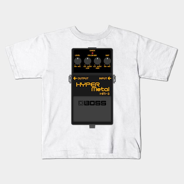 Boss HM-3 Hyper Metal Guitar Effect Pedal Kids T-Shirt by conform